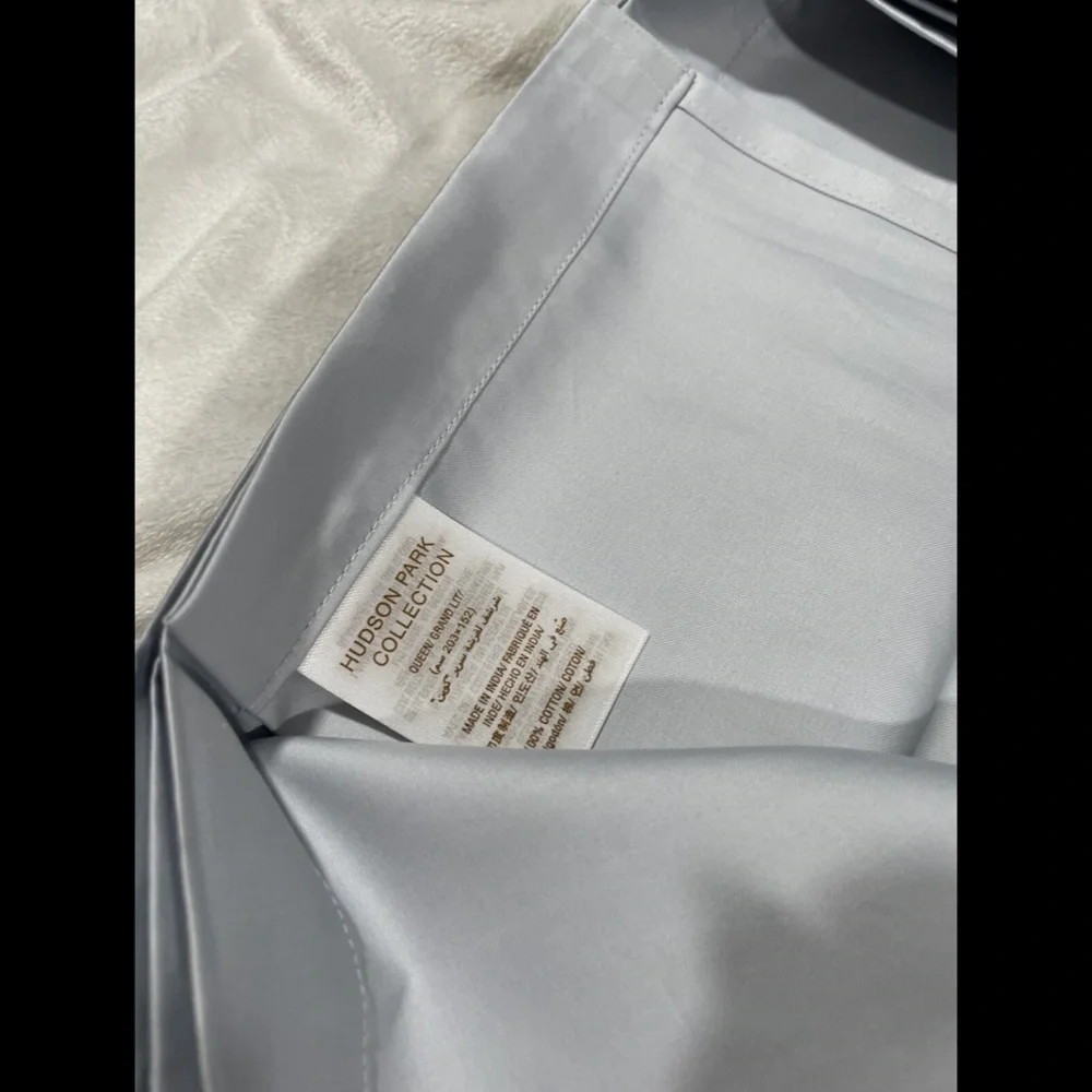 NIB‎ [ Queen ] for Hudson Park 600TC Cotton Flat Sheet in Cloud